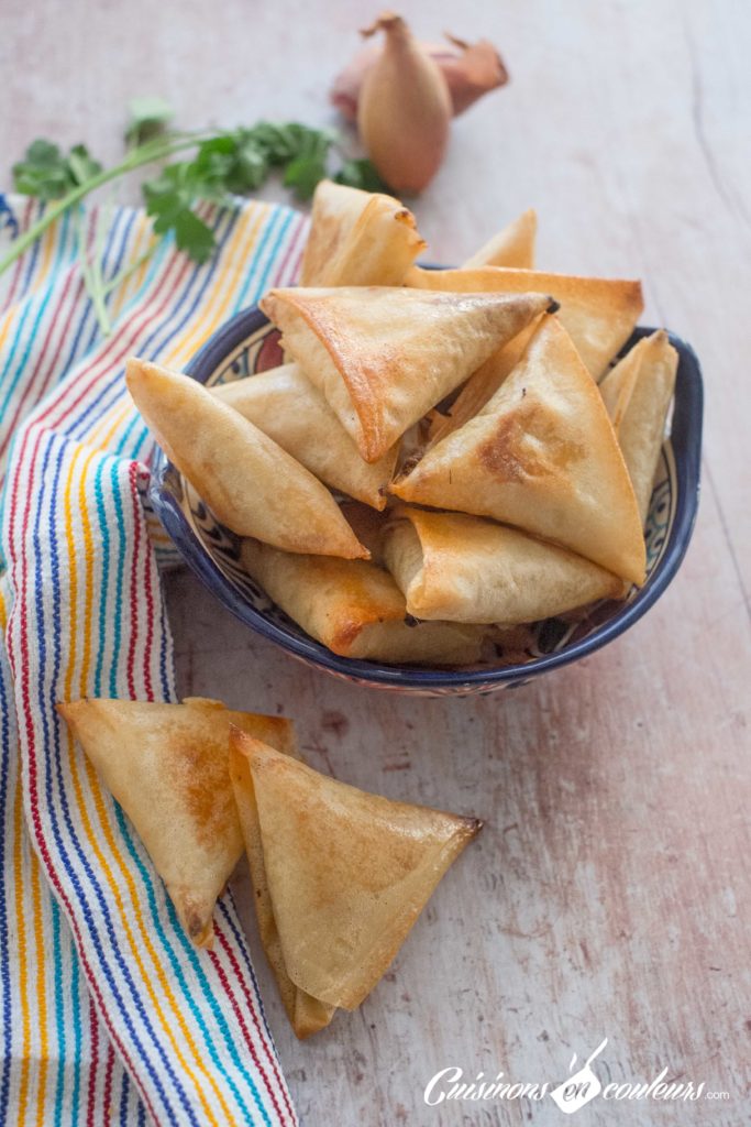 Briouates au fromage et aux oignons