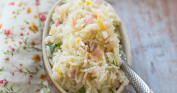 Riz au citron et aux échalotes