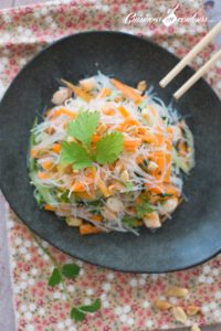 Salade de crevettes et vermicelles