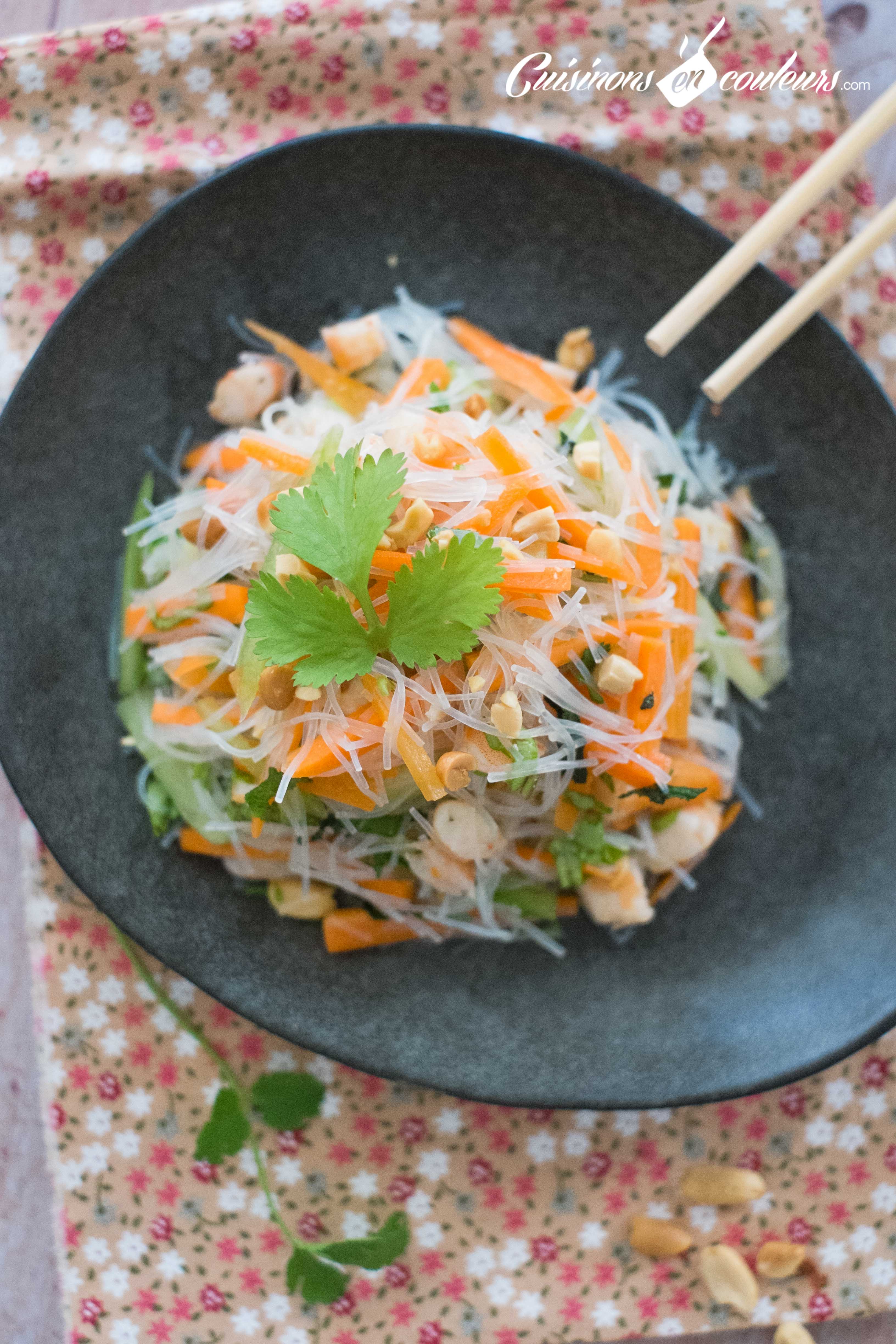 Vermicelles de riz aux crevettes