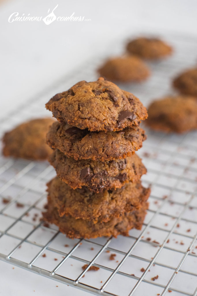 Cookies-6-683x1024 - Cookies fondants au chocolat et Tahiné