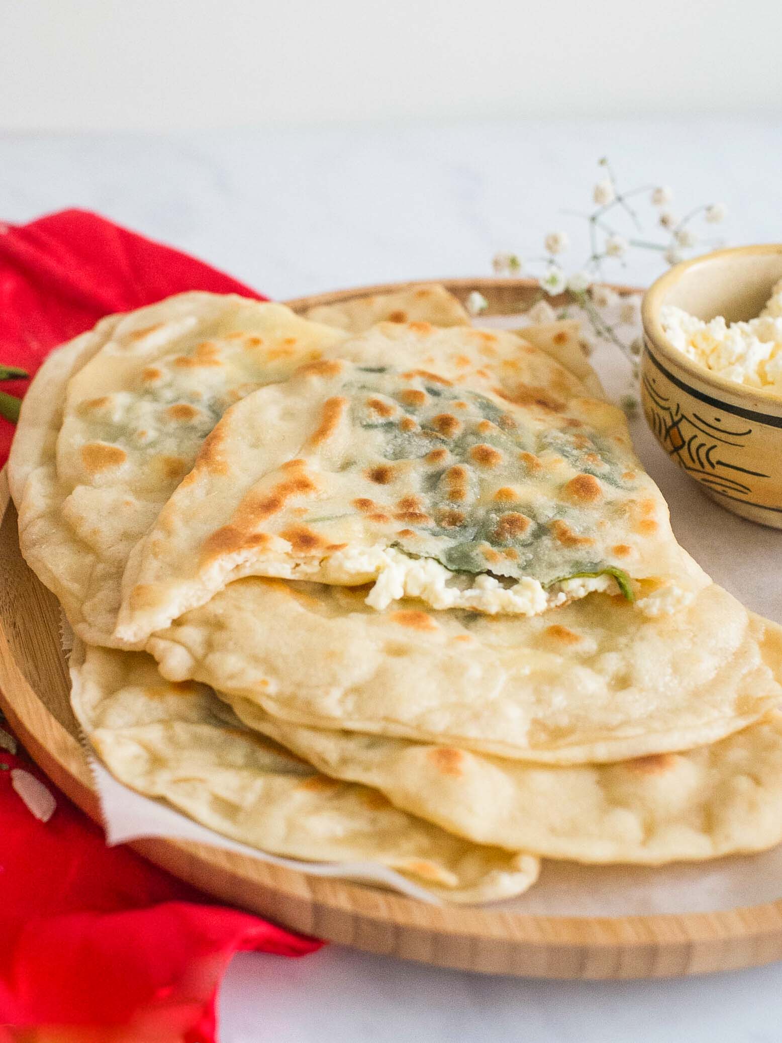 Gözleme aux épinards et à la feta