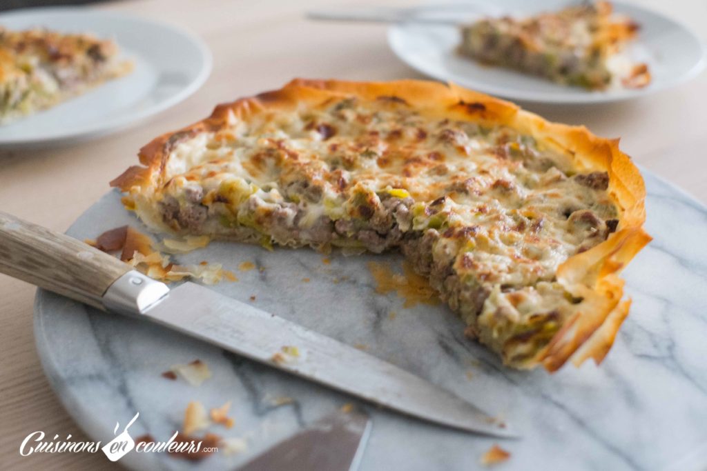 Tarte-poireaux-viande-hachee-10-1024x683 - Tarte aux poireaux et à la viande hachée