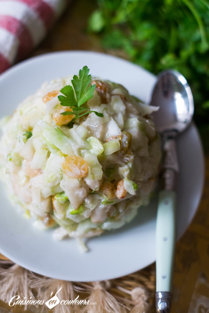 salade-de-fenouil-4-683x1024 - Salade de fenouil à la poire et aux raisins secs