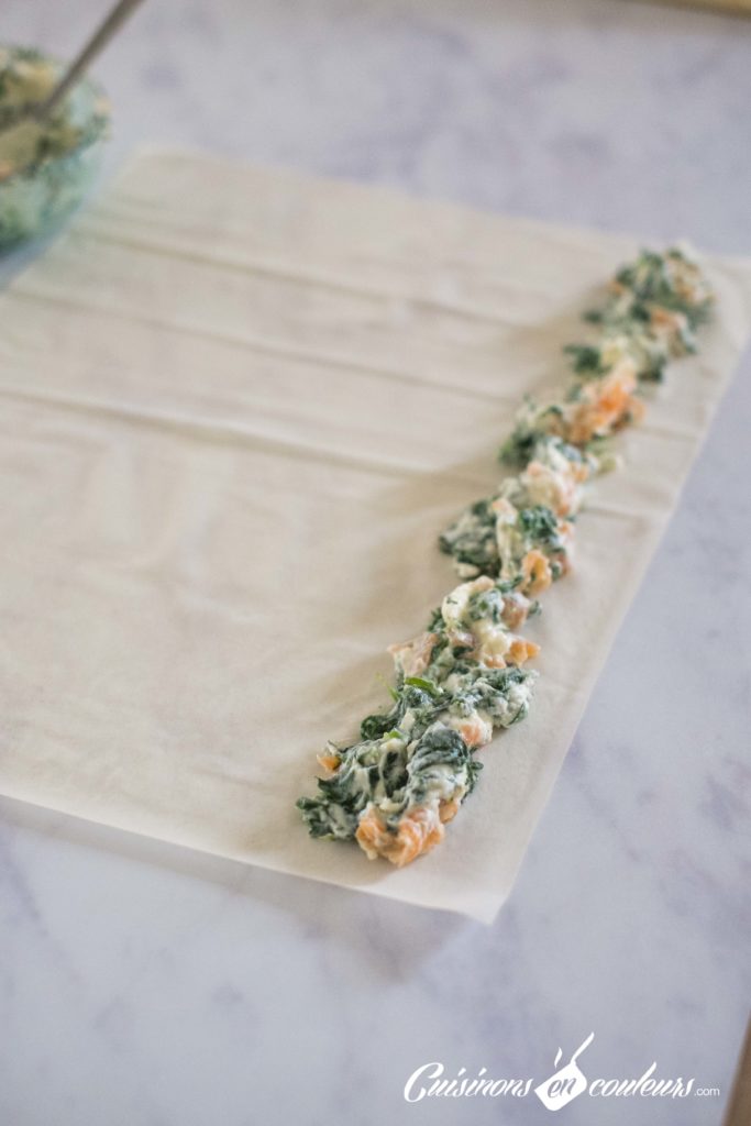 borek saumon épinards