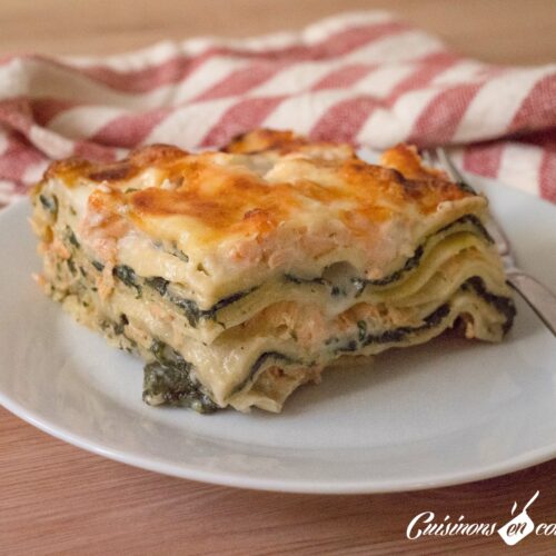 Lasagnes au saumon et aux épinards