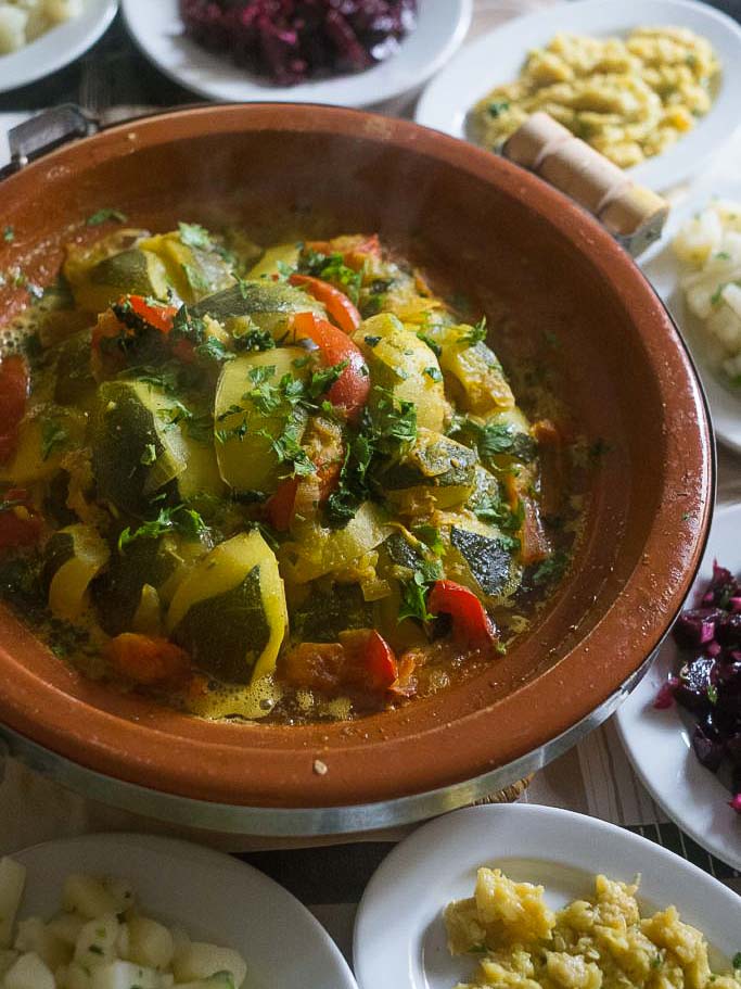 Tajine de veau aux courgettes