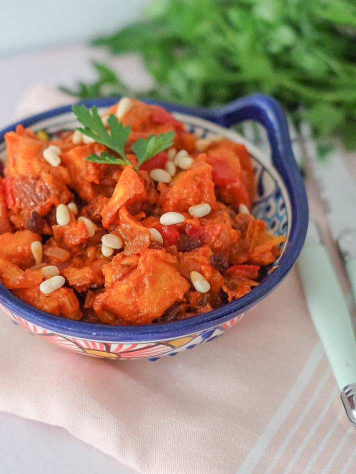 Caponata de pommes de terre