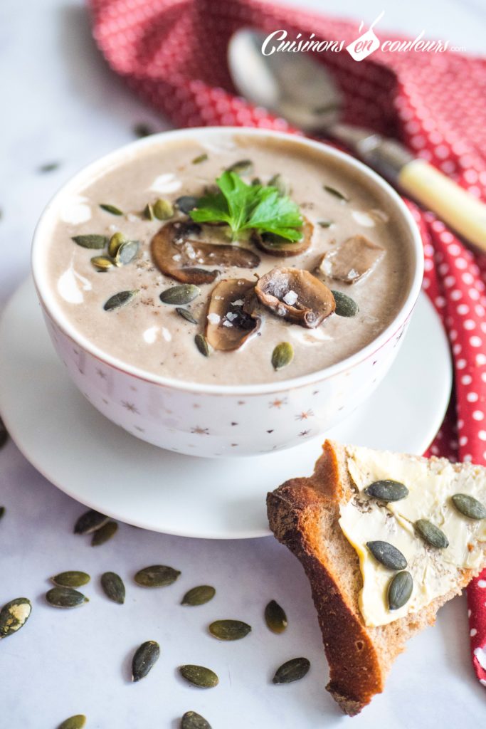 Une recette recette de velouté de champignons HYPER crémeux, ça vous tente ?Et je vous…