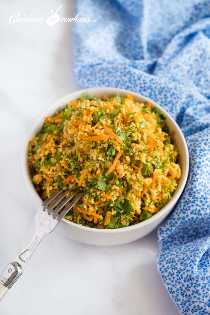 Taboule%CC%81-aux-carottes-2-683x1024 - Salade de couscous aux carottes et aux herbes