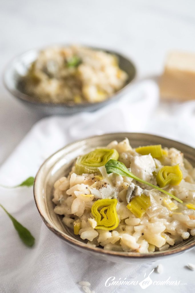 risotto-poireaux-683x1024 - Risotto aux poireaux et au gorgonzola