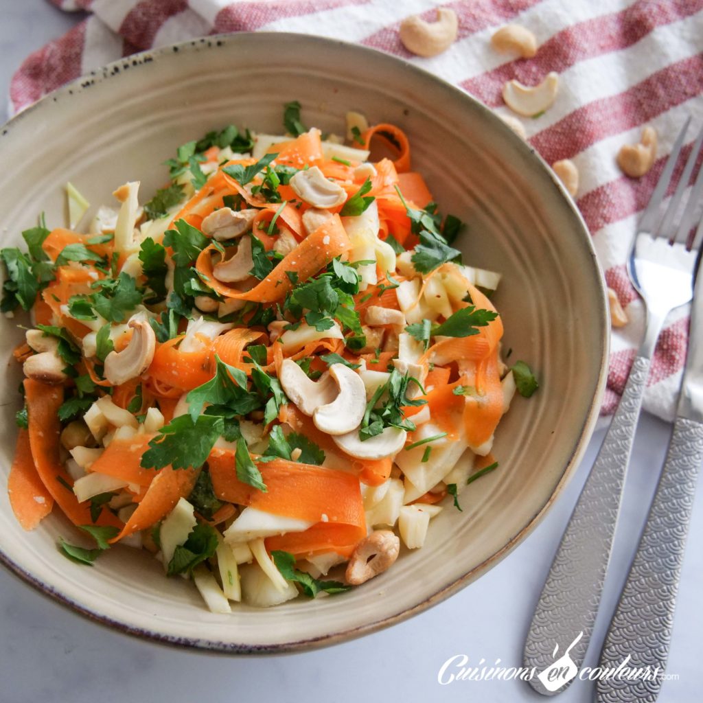 Salade-carottes-chou-5-1024x1024 - Salade de carottes, chou blanc et noix de cajou