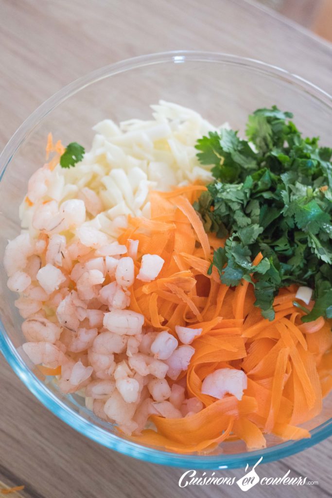 Salade-carottes-crevettes-vermicelle-9-683x1024 - Salade gourmande aux crevettes, carottes et vermicelles
