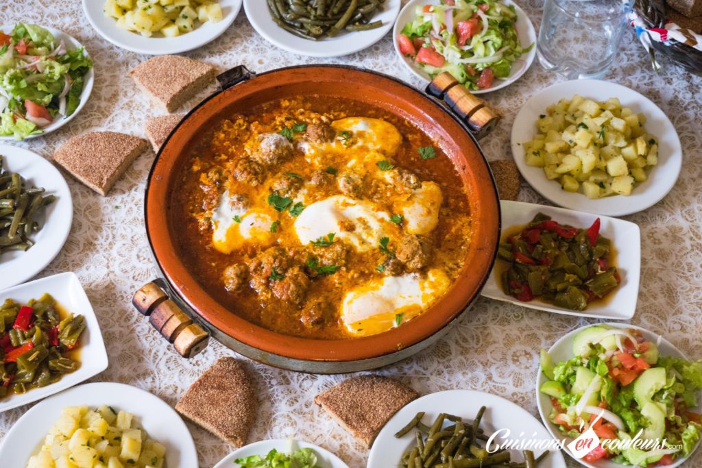 Kefta Bid et Maticha, Tajine de Kefta aux oeufs et aux tomates (KBM