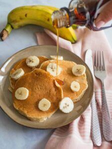 Pancakes à la banane, SANS OEUFS