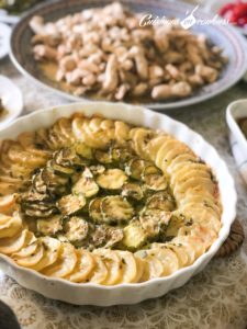 Gratin de pommes de terre et courgettes