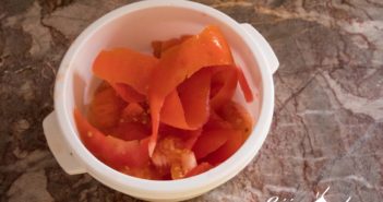 Coulis de tomates avec les épluchures de tomates