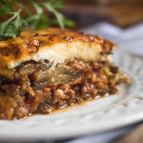 Moussaka, gratin d’aubergines