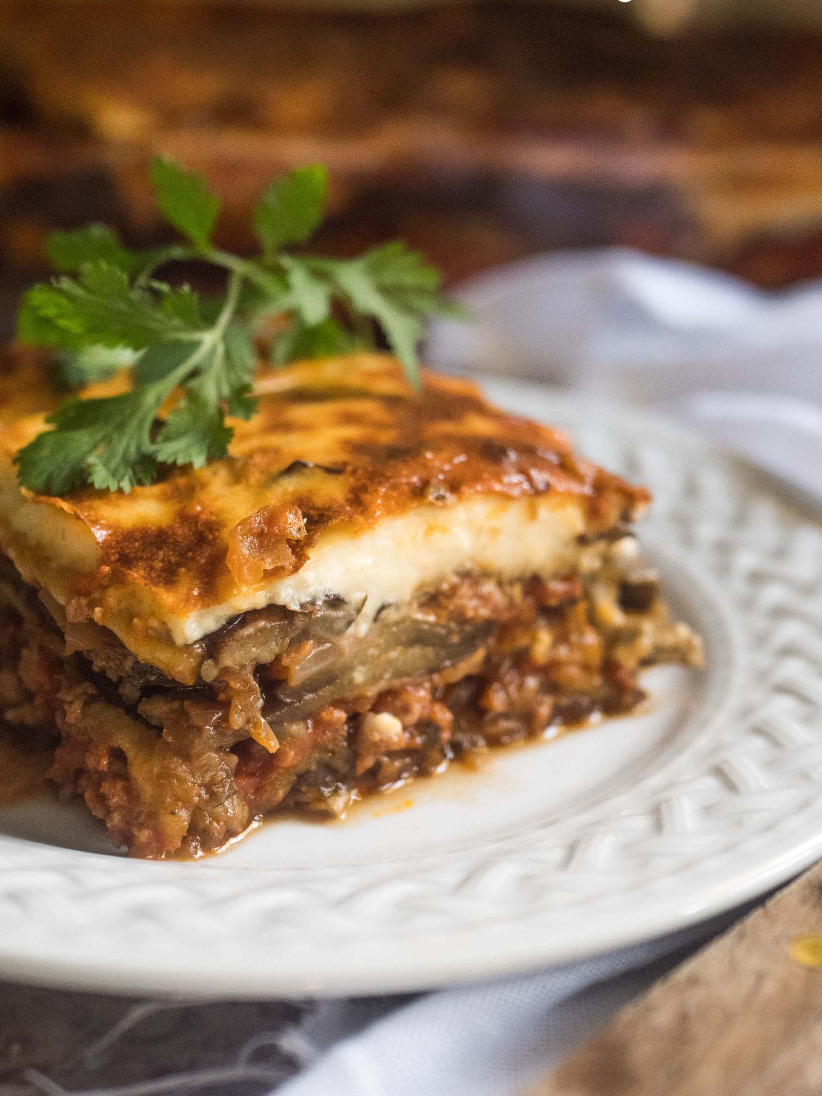 Moussaka, gratin d’aubergines