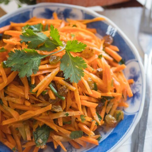 Salade de carottes aux raisins secs