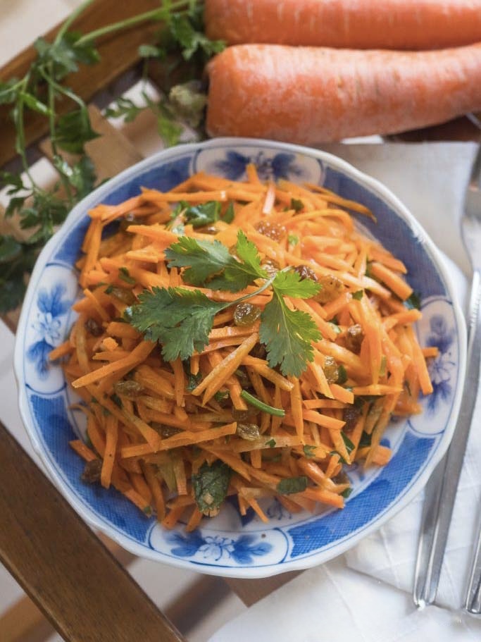Salade de carottes aux raisins secs