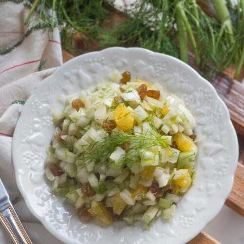 Salade de blé dur au citron et aux herbes