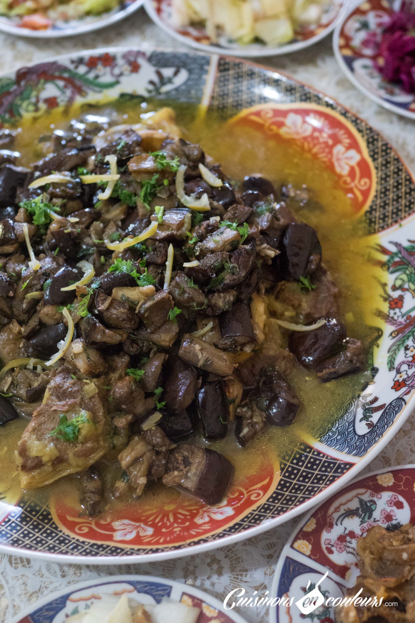 Tajine de boeuf aux aubergines Cuisinons En Couleurs