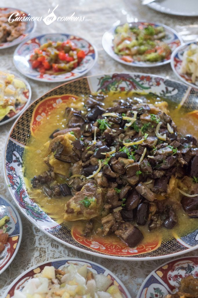 tajine-aubergines-683x1024 - Cuisine marocaine : 16 recettes de tajines typiques de chez moi !