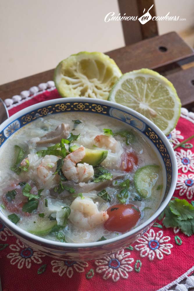 Soupe-crevette-lait-de-coco - 15 soupes pour vous réchauffer cet hiver !
