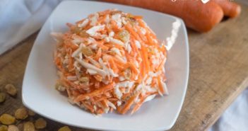 Coleslaw à la vanille (salade de carottes et chou blanc)