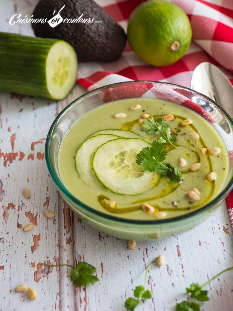 Soupe-froide-concombre-et-avocat-6 - 12 recettes avec du concombre