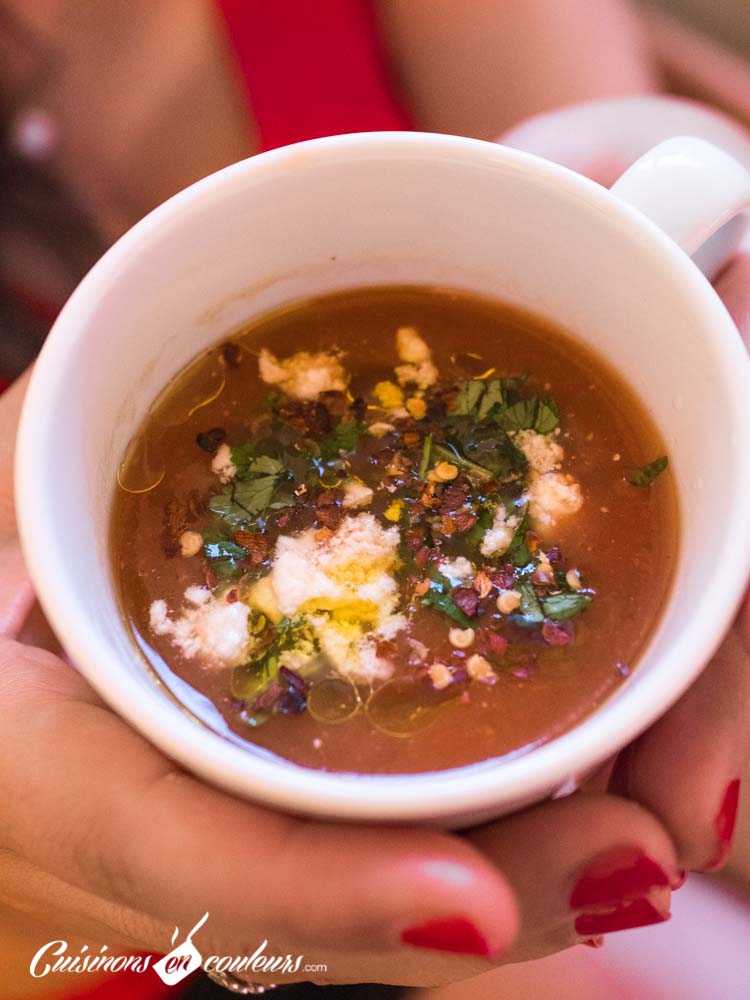 soupe froide de tomates