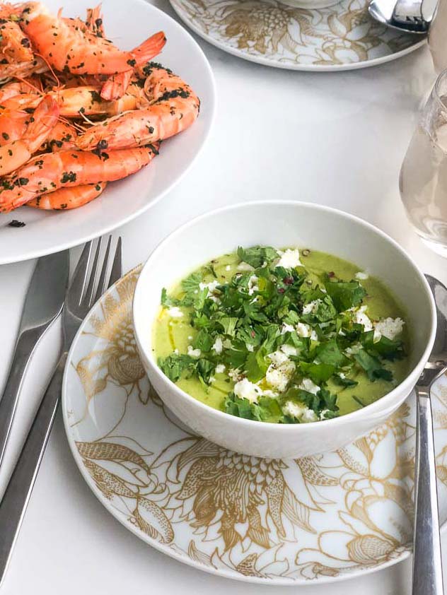 Soupe froide de courgettes
