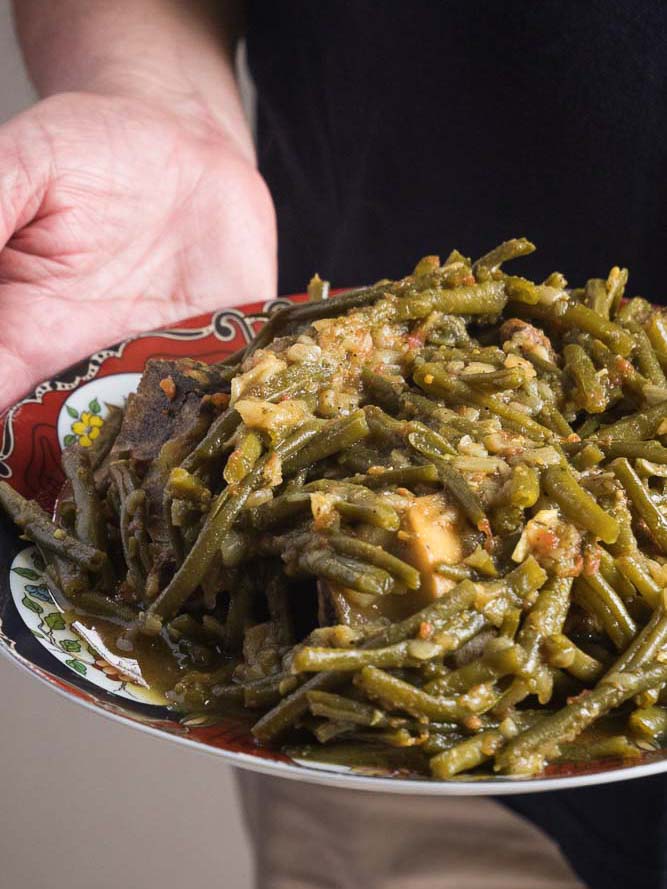 Mijoté de boeuf aux haricots verts