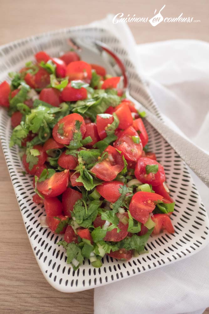 Salade-de-tomates-6 - Salade de tomates cerises à la coriandre