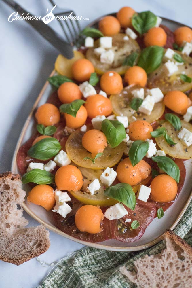 Salade-de-tomates-melon-3 - Salade de tomates au melon