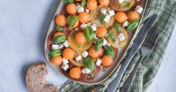 Salade-de-tomates-melon-351x185 - Cuisinons En Couleurs