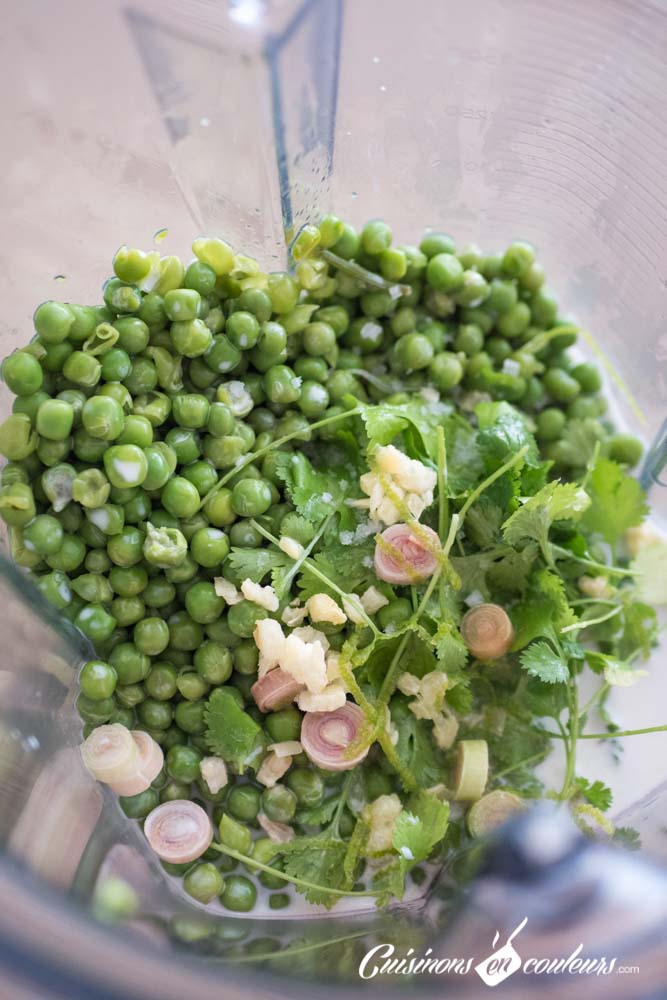 gaspacho-de-petits-pois-lait-de-coco-6 - Soupe froide de petits pois au lait de coco et à la citronnelle