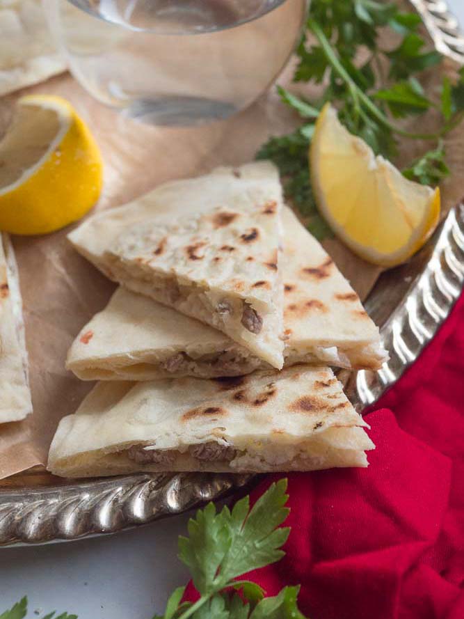 Gözleme à l’agneau et à la feta
