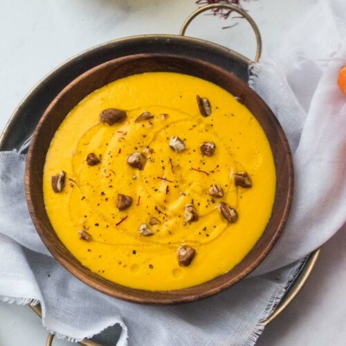 Velouté de carottes au safran