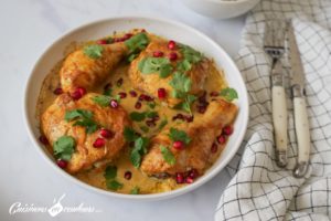 Poulet aux épices et à la grenade