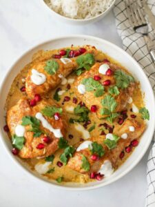 Poulet aux épices et à la grenade