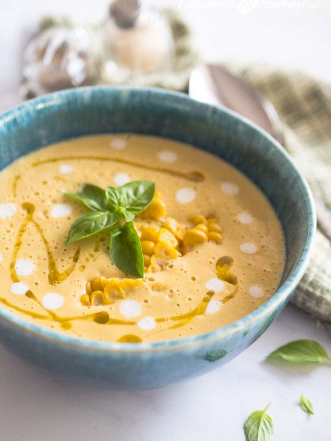 Velouté de maïs au lait de coco
