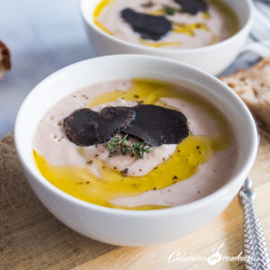 Velouté de châtaignes à la truffe