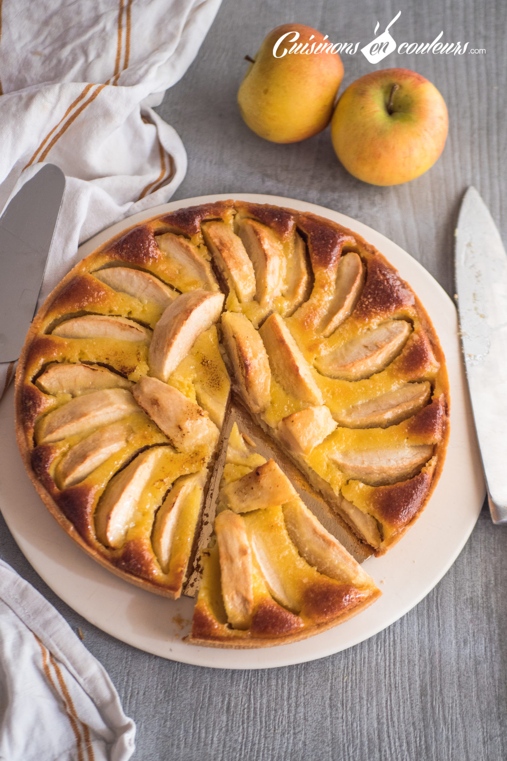 Tarte normande aux pommes Cuisinons En Couleurs