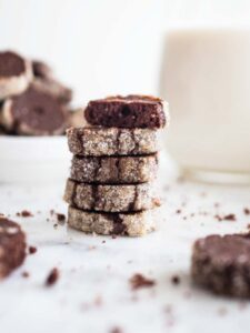 Diamants au chocolat et aux amandes