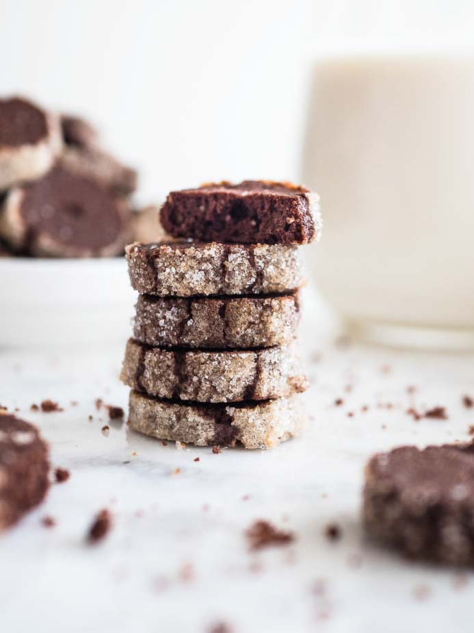 Diamants au chocolat et aux amandes