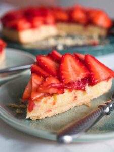 Tarte aux fraises et aux amandes