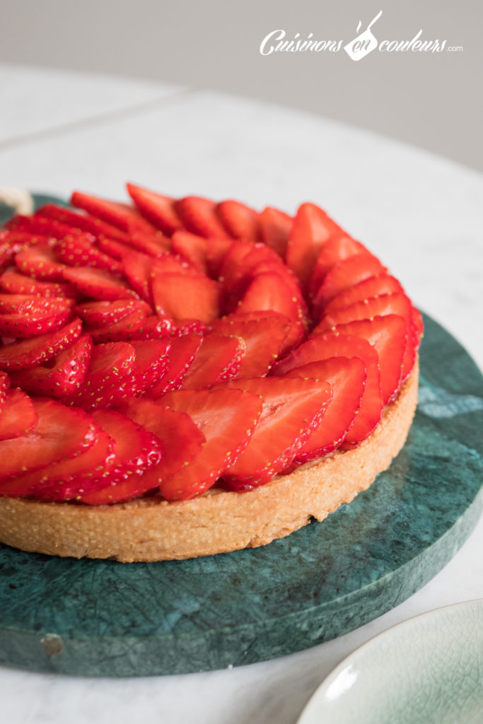 tarte-aux-fraises-3-1-683x1024 - Tarte aux fraises et aux amandes