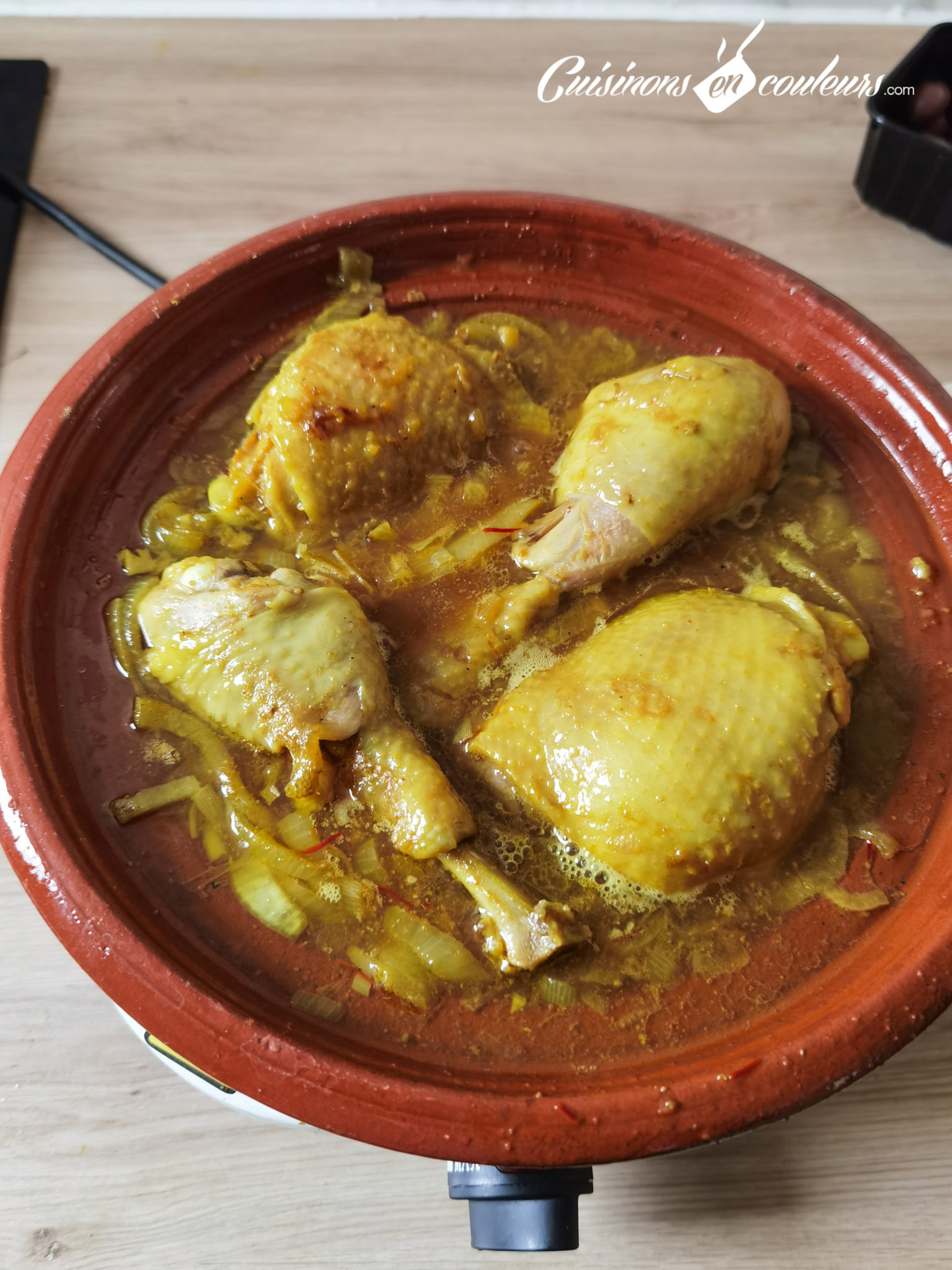 Tajine de poulet mqualli aux olives et citron confit Cuisinons En